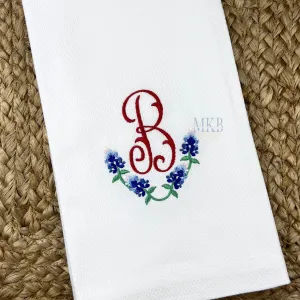 Bluebonnet Laurel Embroidery Design