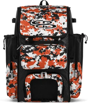 Boombah Superpack Bat Pack - Backpack Version (no wheels) - Holds 4 Bats - Camo Series - Multiple Color Options