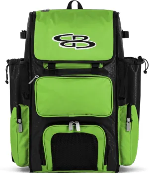 Boombah Superpack Bat Pack -Backpack Version (no wheels) - Holds up to 4 Bats - For Baseball or Softball