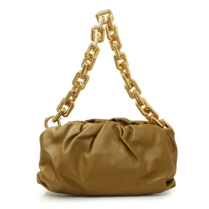 Bottega Veneta Moutarde Calfskin The Pouch Chain