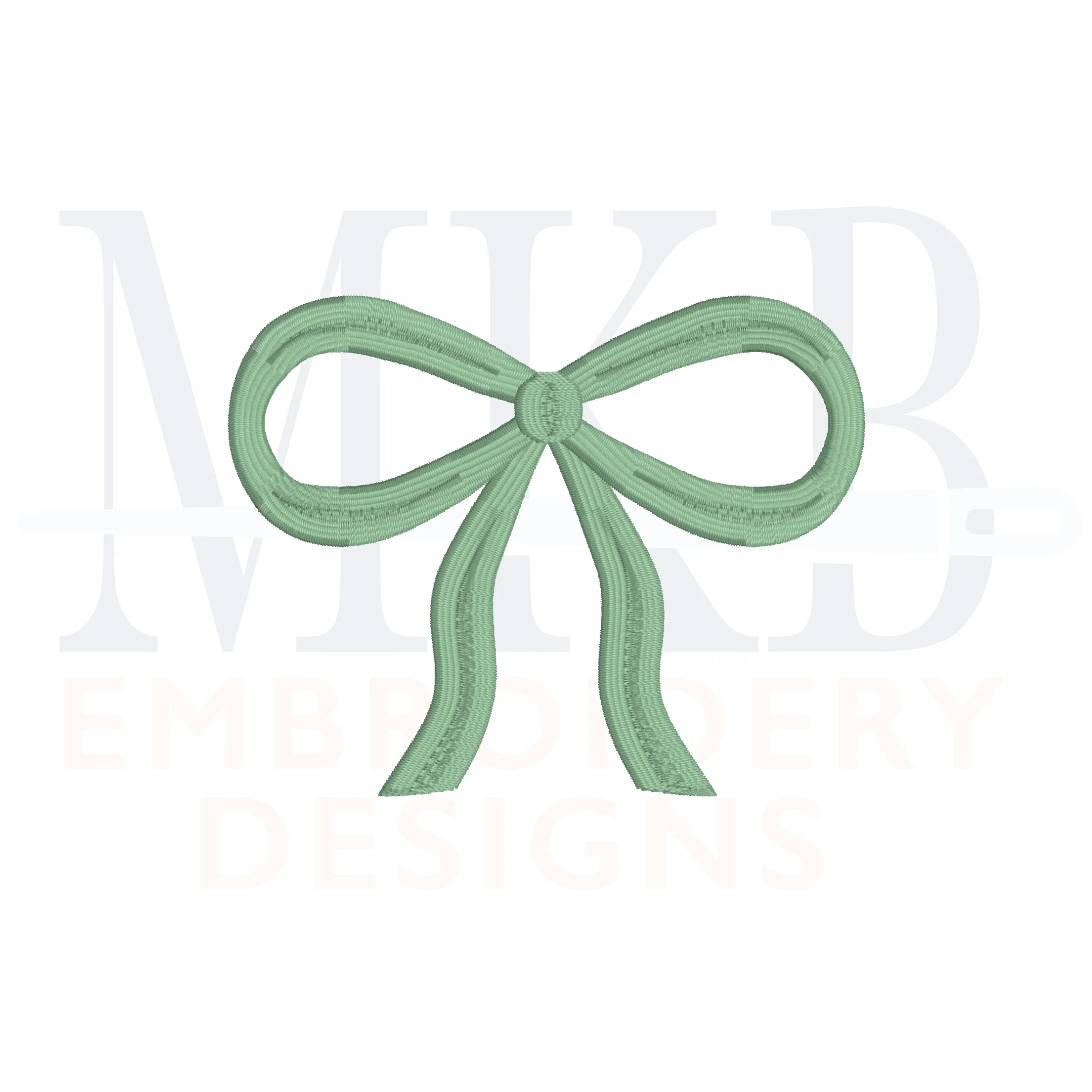 Bow Embroidery Design, Large Bow, Embroidery Design