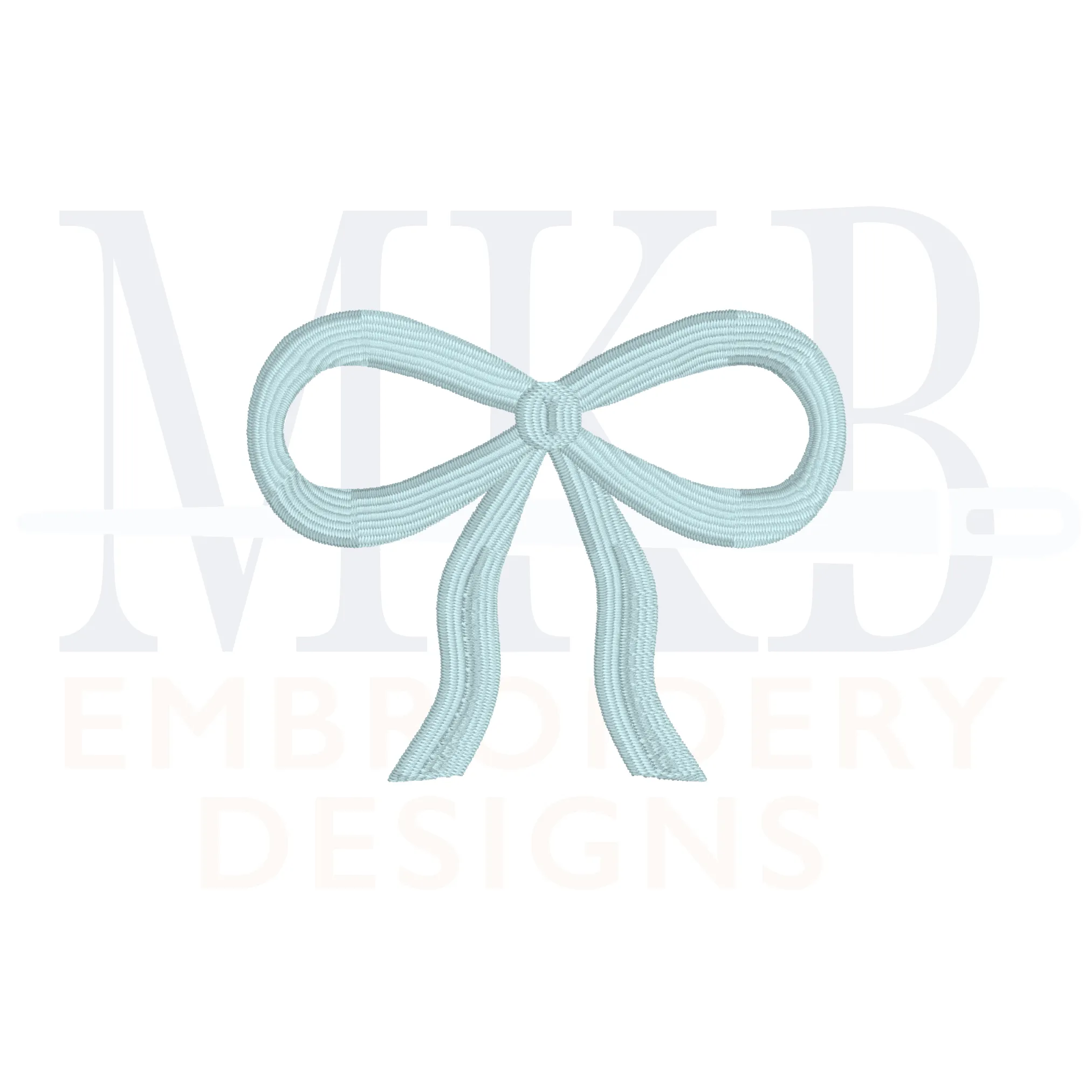 Bow Embroidery Design, Large Bow, Embroidery Design