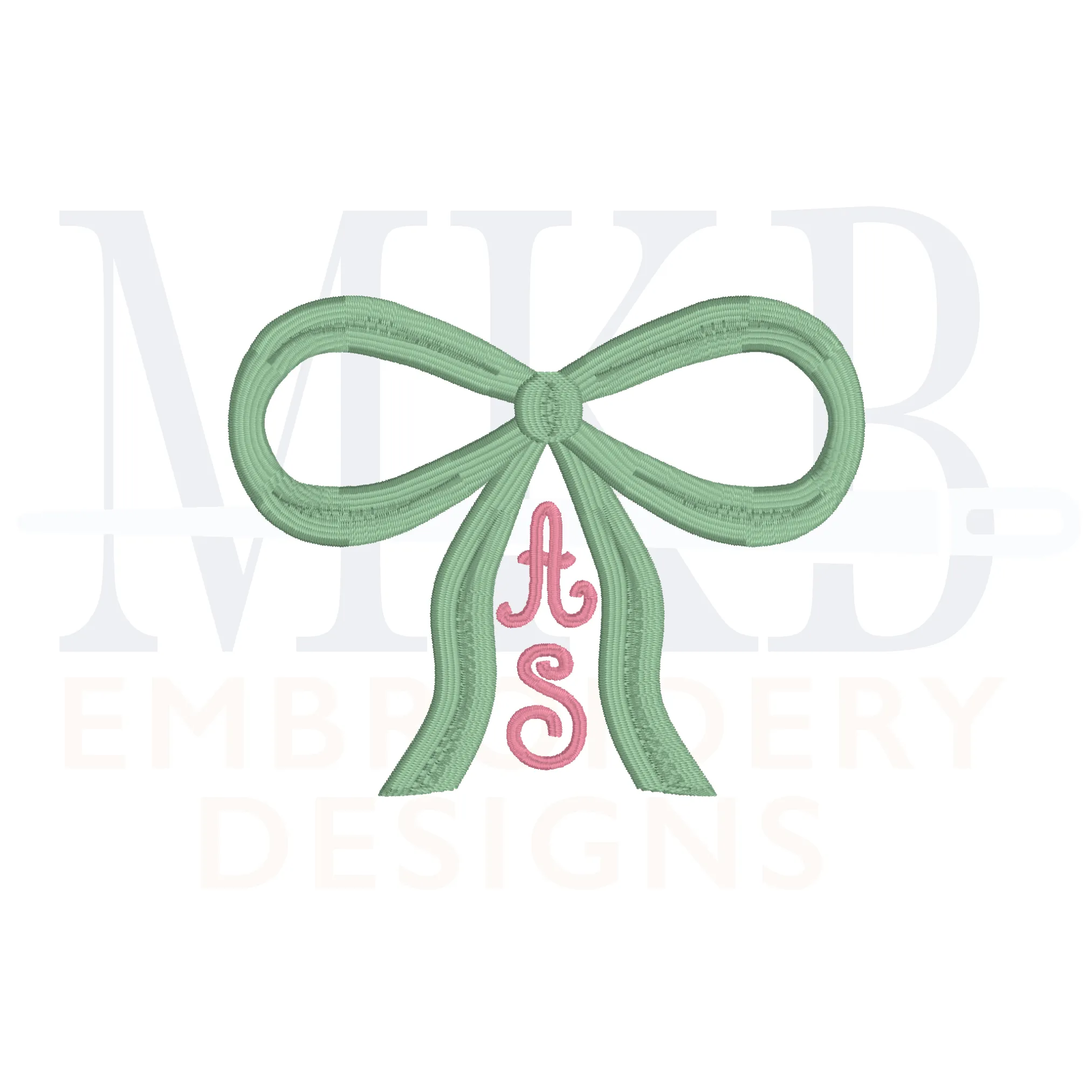 Bow Embroidery Design, Large Bow, Embroidery Design