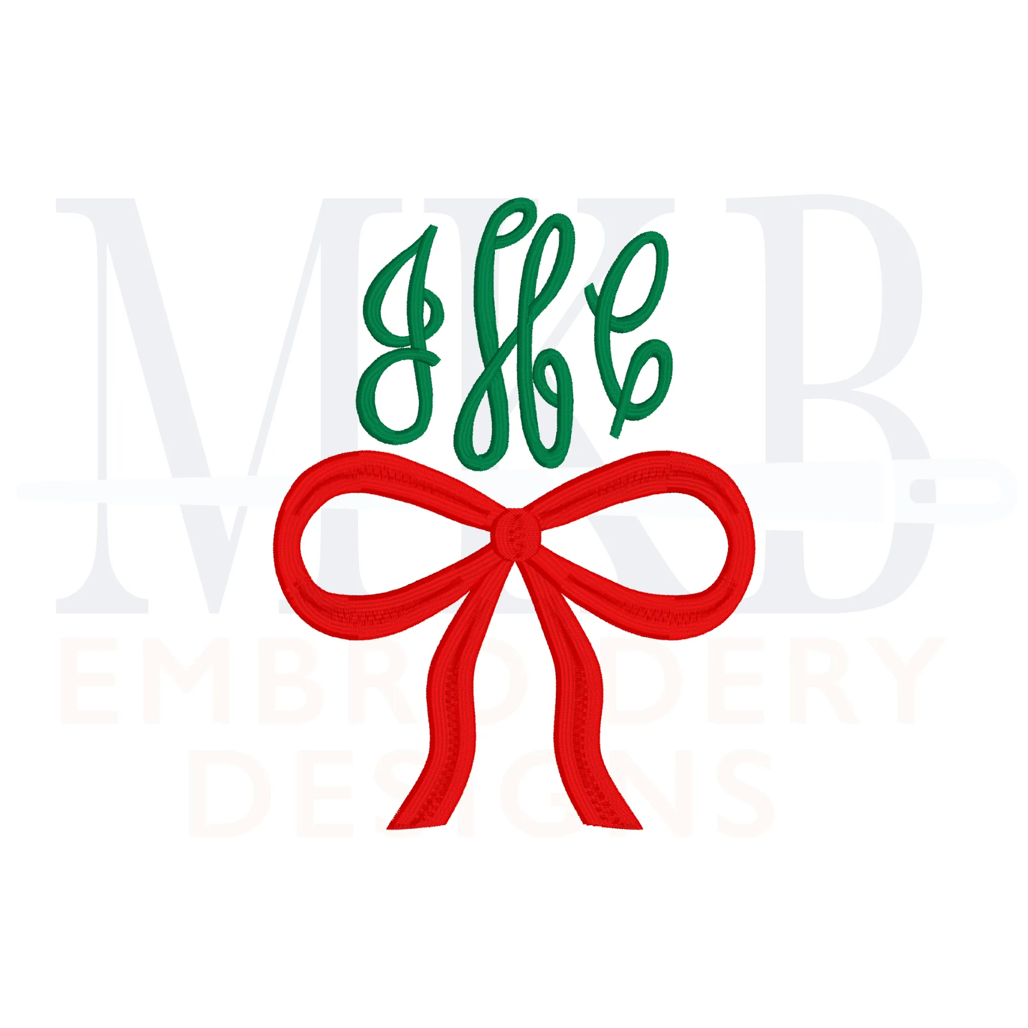 Bow Embroidery Design, Large Bow, Embroidery Design