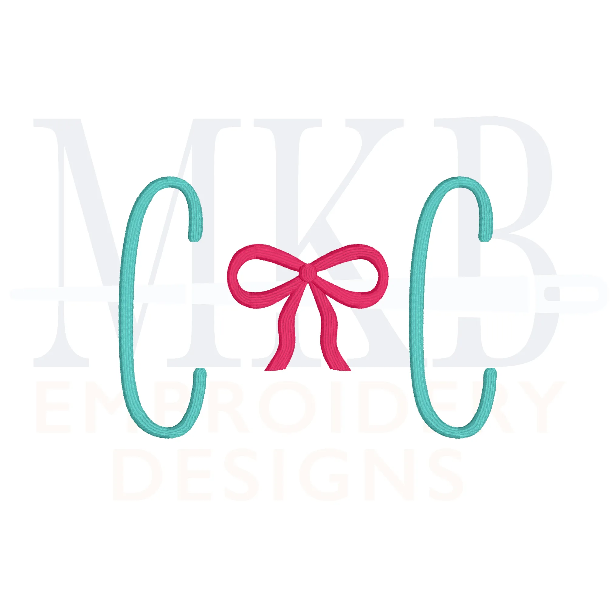 Bow Ribbon Mini Machine Embroidery Design File