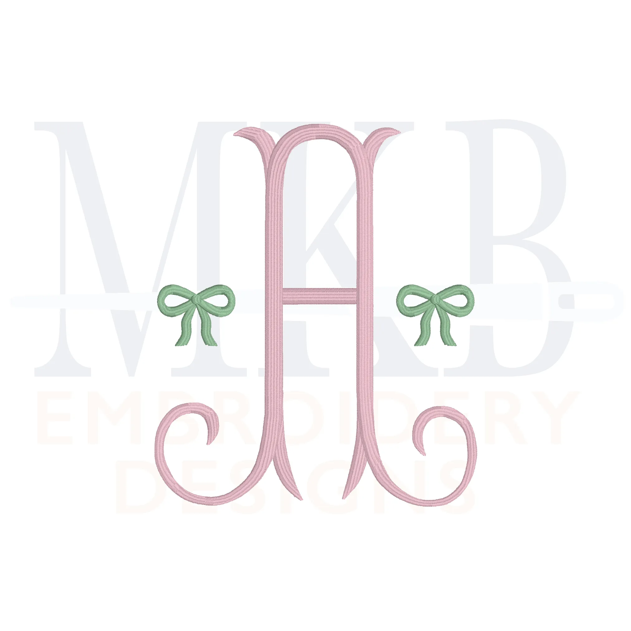 Bow Ribbon Mini Machine Embroidery Design File