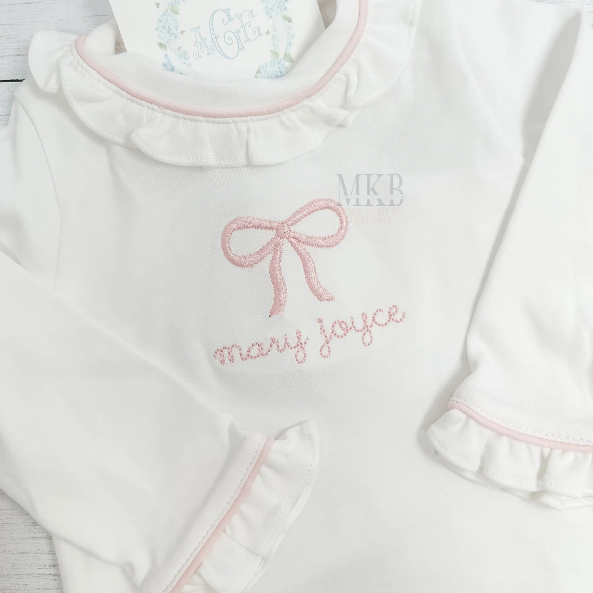 Bow Ribbon Mini Machine Embroidery Design File