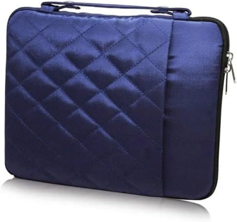 BoxWave Case Compatible with Remarkable Paper Tablet (1st Gen) - Quilted Carrying Bag, Soft Synthetic Leather Cover w/Diamond Design - Navy