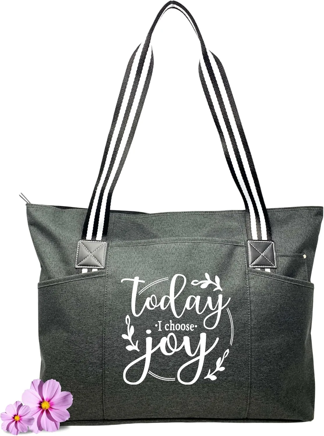 Brooke & Jess Designs Church Bags for Women - Bible Tote Bags for Women, Large Tote Bag for Womens with Zipper