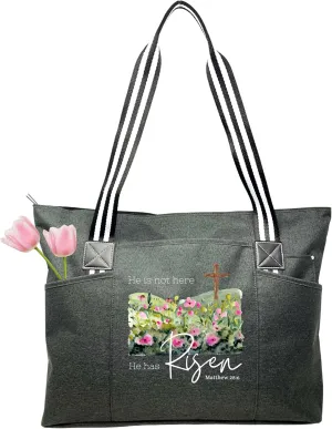Brooke & Jess Designs Church Bags for Women - Bible Tote Bags for Women, Large Tote Bag for Womens with Zipper