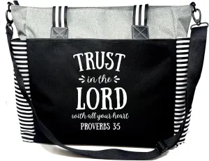 Brooke & Jess Designs Church Bags for Women - Bible Tote Bags for Women, Large Tote Bag for Womens with Zipper