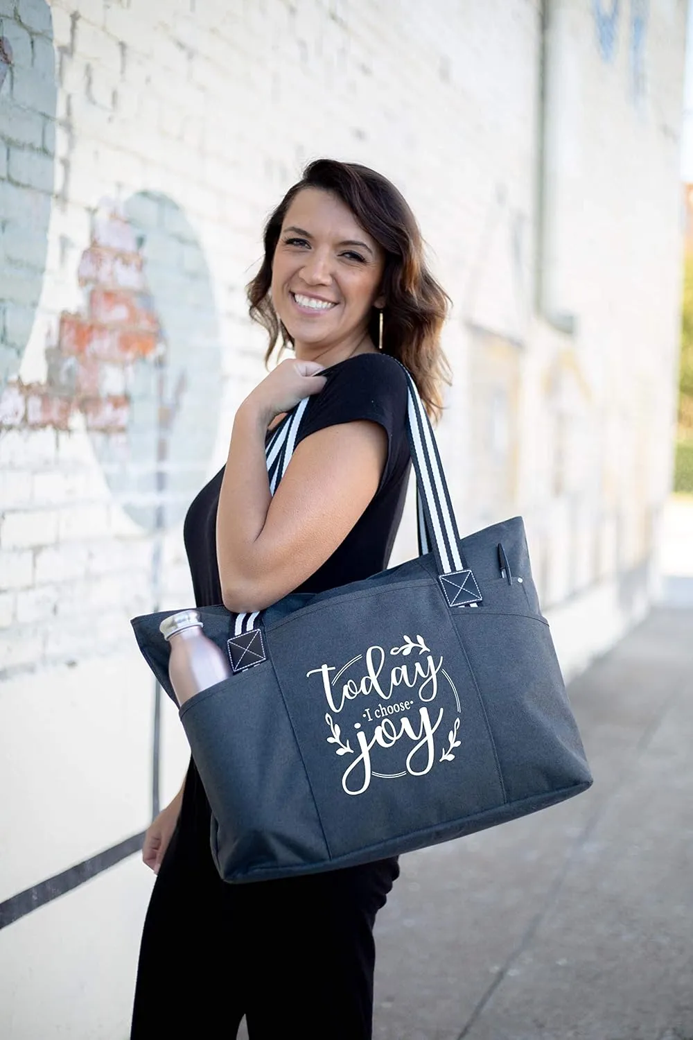 Brooke & Jess Designs Church Bags for Women - Bible Tote Bags for Women, Large Tote Bag for Womens with Zipper