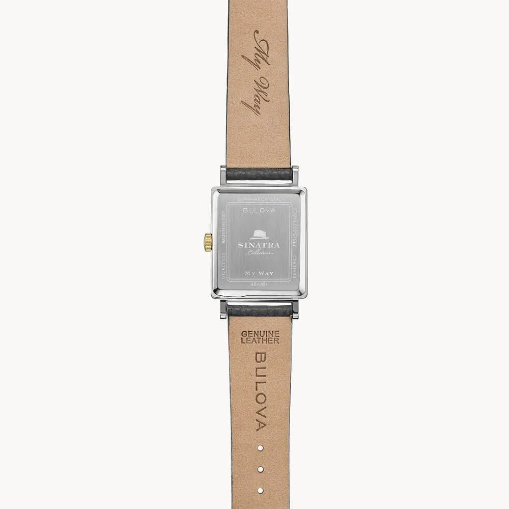 Bulova Men's Frank Sinatra My Way Leather Strap Watch
