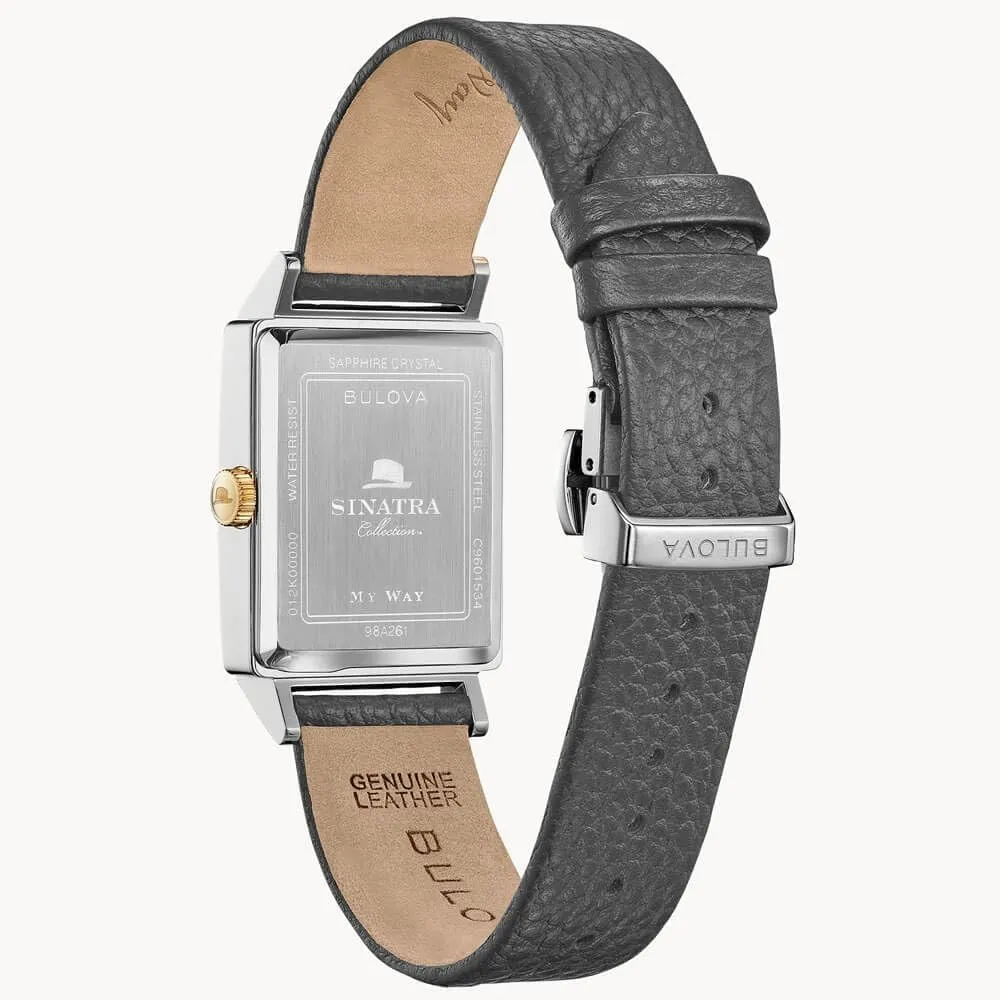 Bulova Men's Frank Sinatra My Way Leather Strap Watch