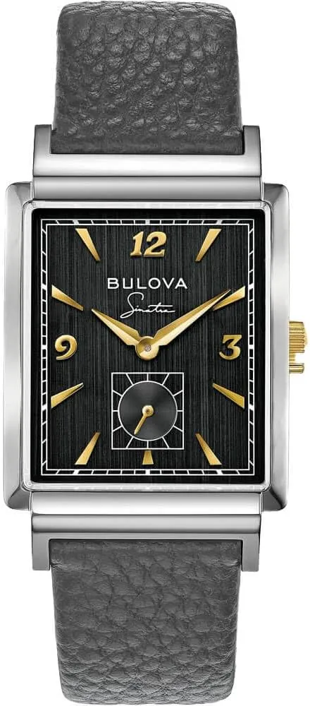 Bulova Men's Frank Sinatra My Way Leather Strap Watch