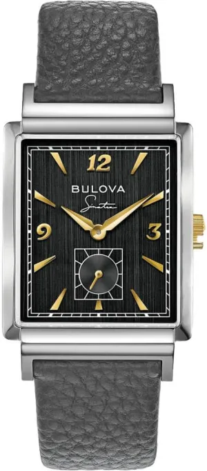 Bulova Men's Frank Sinatra My Way Leather Strap Watch