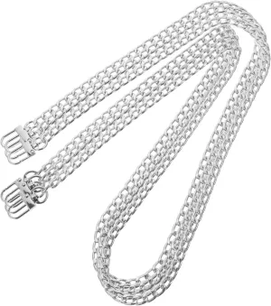 Cabilock Sets Elegant Women Shoulder Bag Chain Metal Flat Chain Ornament for Handbag Replace Strap Pcs