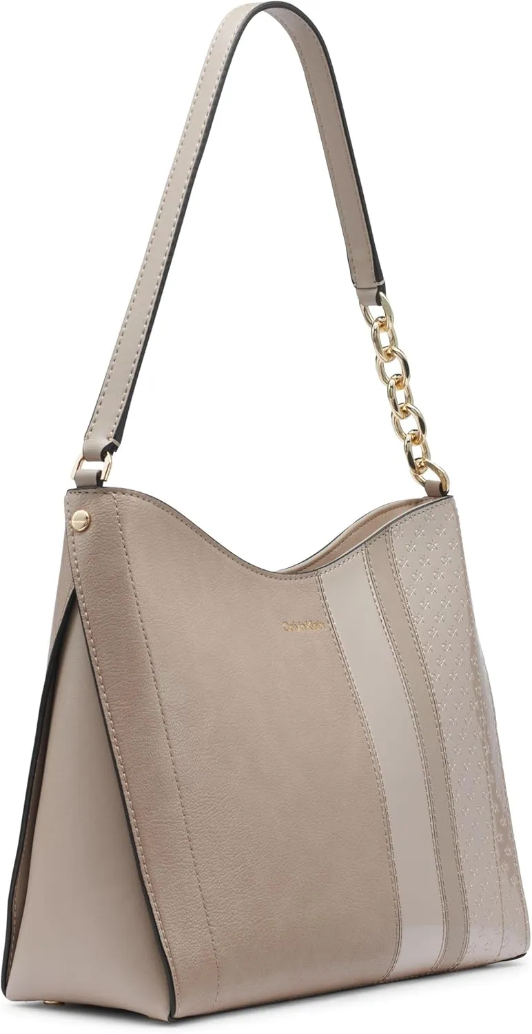 Calvin Klein Nova Chain Hobo Shoulder Bag