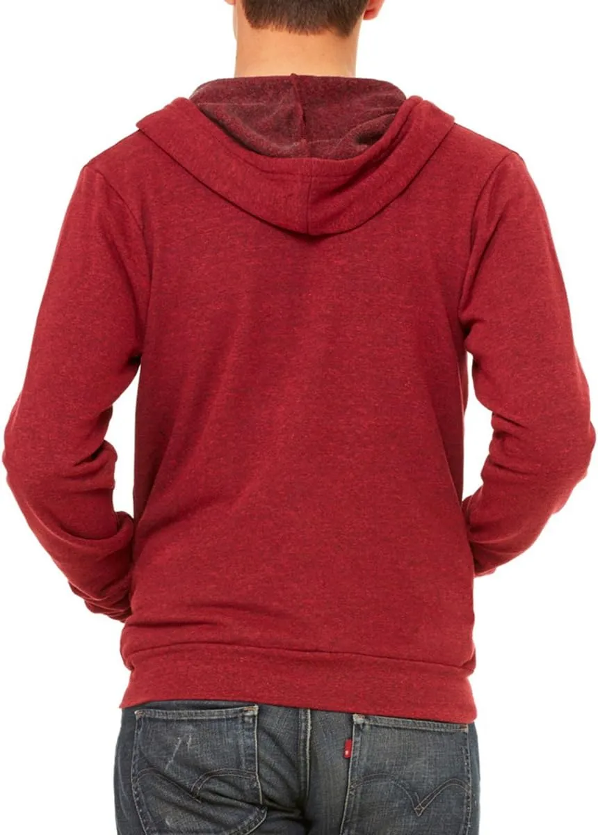 Canvas 3909 Bella Unisex Tri-blend Full-Zip Hoodie