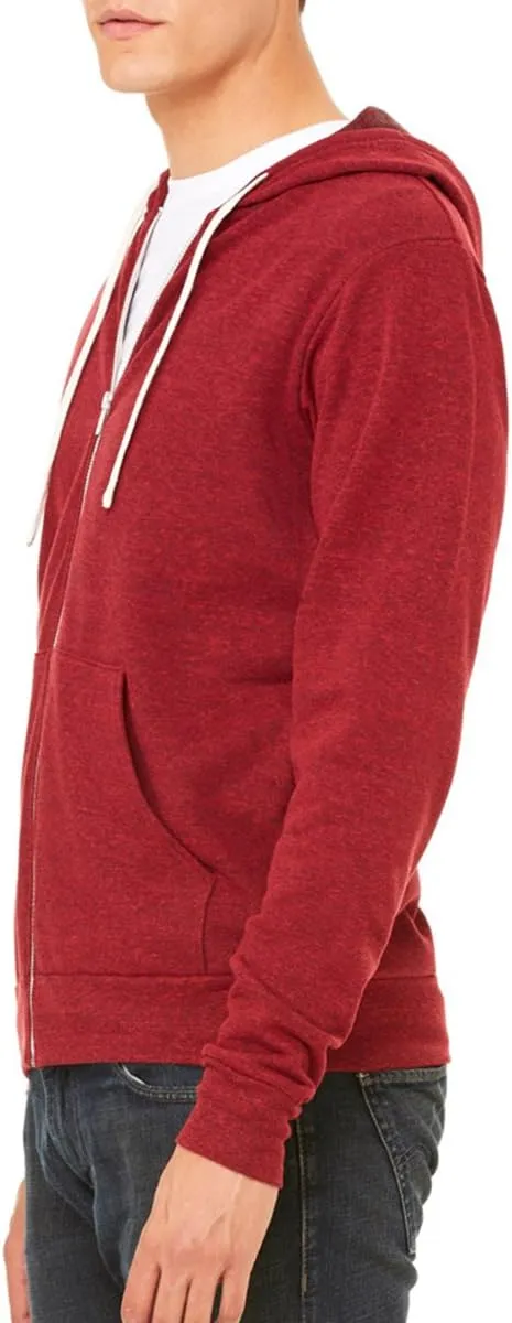 Canvas 3909 Bella Unisex Tri-blend Full-Zip Hoodie