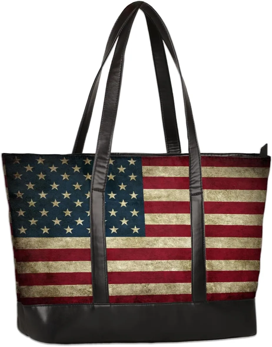 Canvas Laptop Tote Bag for Women Abstract Basketball Sports 15.6 Inch Large Capacity Computer Bag