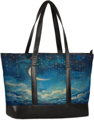 Canvas Laptop Tote Bag for Women Education Book Bookshelf Retro 15.6 Inch Large Capacity Computer Bag