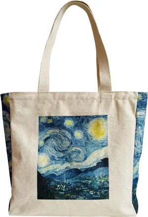 Canvas Tote Bag Aesthetic Vintage Cute Tote with Zipper Pockets Valentines Christmas Gifts for Women Girls
