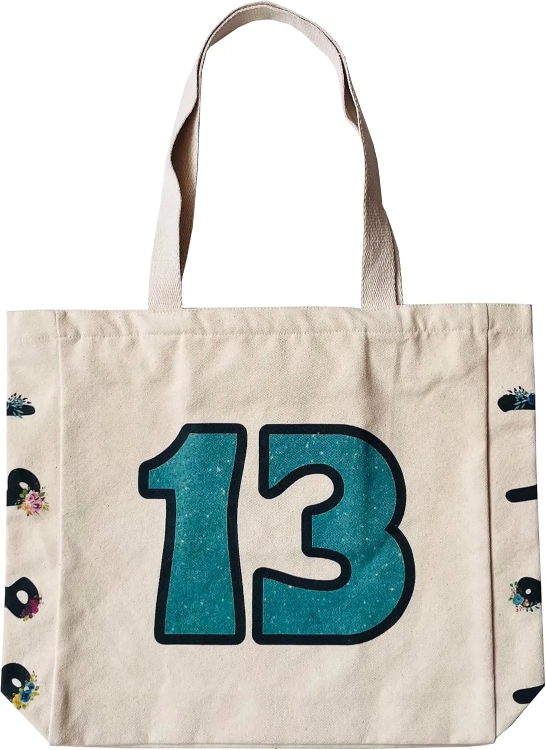 Canvas Tote Bag Aesthetic Vintage Cute Tote with Zipper Pockets Valentines Christmas Gifts for Women Girls