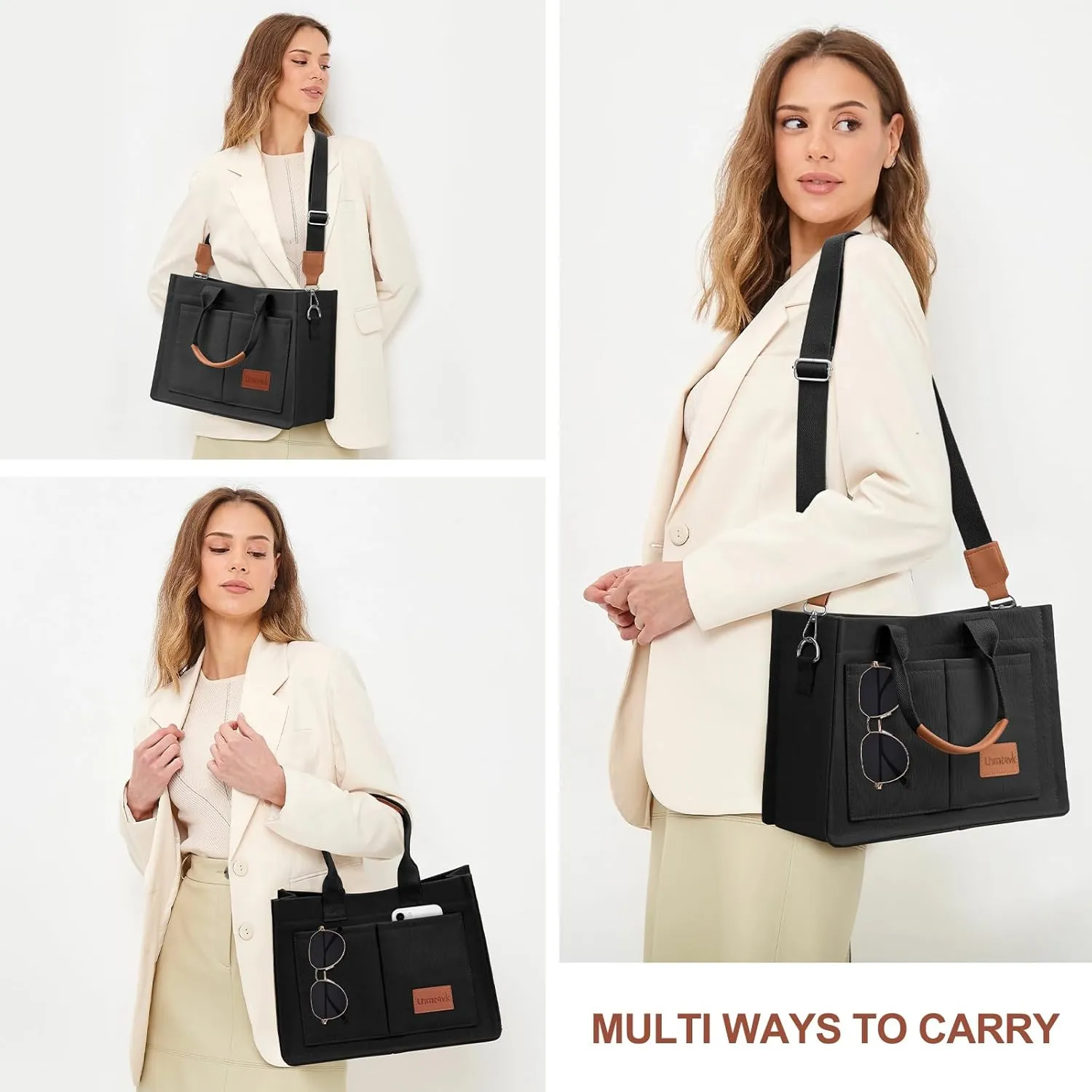 Canvas Tote Bag for Women, Large Work Purses Bible Tote