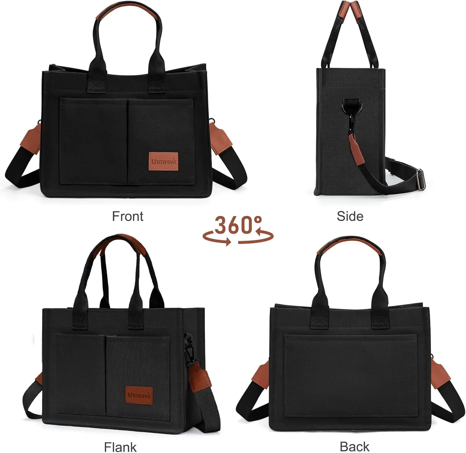 Canvas Tote Bag for Women, Large Work Purses Bible Tote