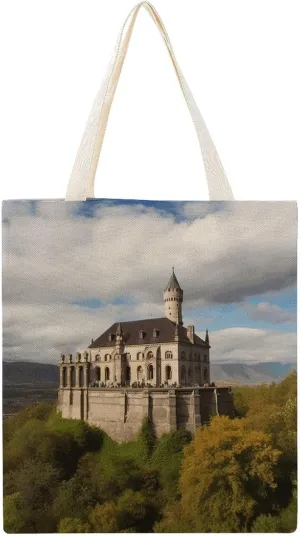Canvas Tote Bag, Historical Monuments of Armenia Print Canvas Shoulder Bag Trendy Tote Bag All-purpose Tote Bag Vintage Canvas Bag