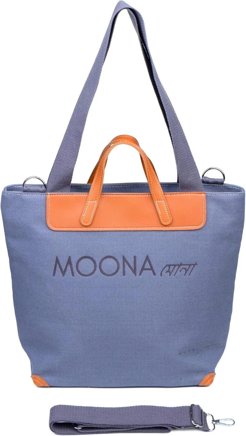 Canvas Tote Handbag for Women – Fashionable Everyday Bag with Zipper Closure & Multiple Pockets