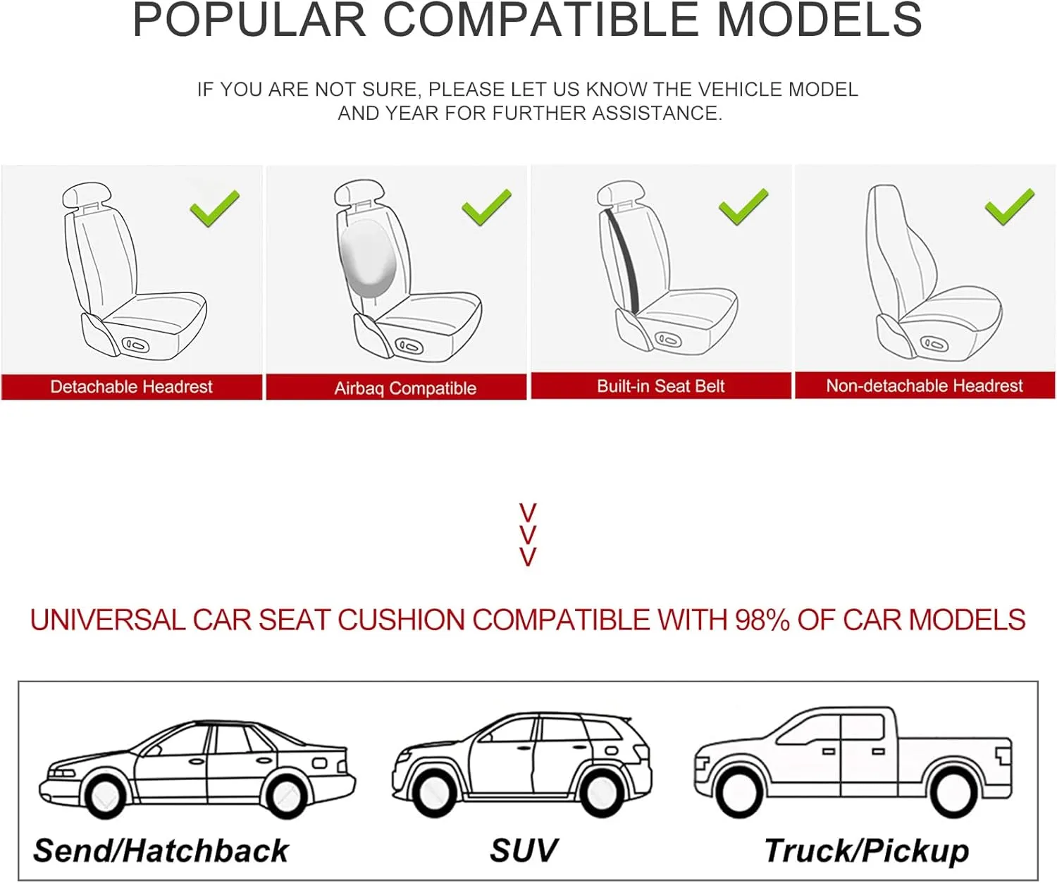 Car Seat Cover for Luxury & Comfort - PU Leather, Anti-Slip, Full Wrap Protection with Storage Pocket for Bottom Cushion - Universal Fit for 95% of Vehicles (Black,1 Piece)