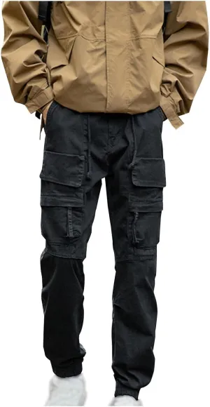 Cargo Jeans for Men Slim Fit Straight Leg Tactical Pants Rugged Flex Relaxed Fit Canvas Cargo Work Pant Ripstop Pant