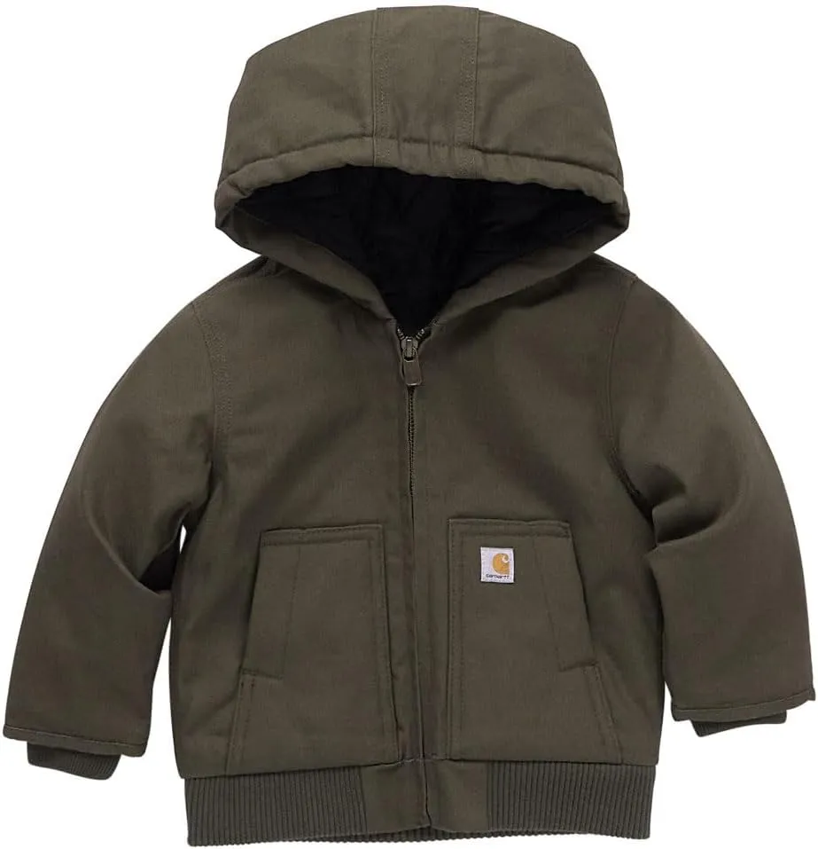 Carhartt Baby Boys' Insulated Hooded Canvas Zip-up Jacket