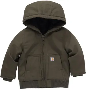 Carhartt Baby Boys' Insulated Hooded Canvas Zip-up Jacket