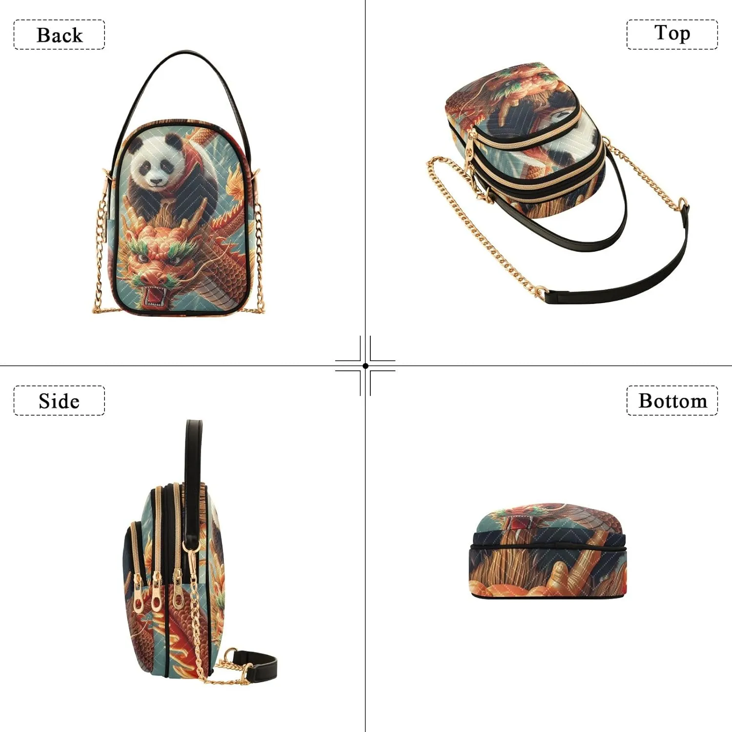 Cartoon Quilted Crossbody Bag Small Shoulder Purse Women's Handbags Phone Purse with Chain