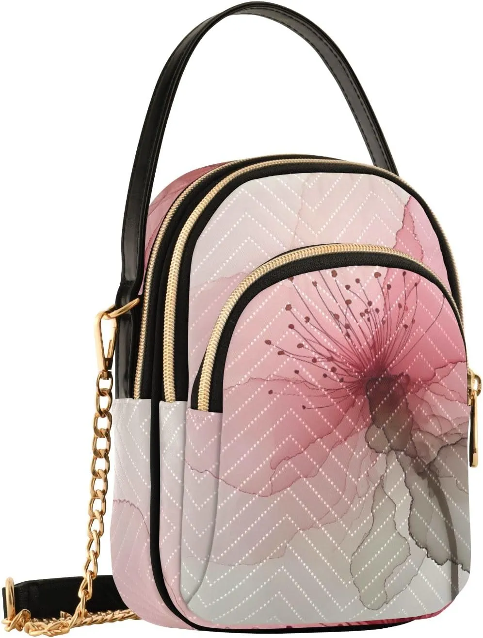 Cartoon Quilted Crossbody Bag Small Shoulder Purse Women's Handbags Phone Purse with Chain