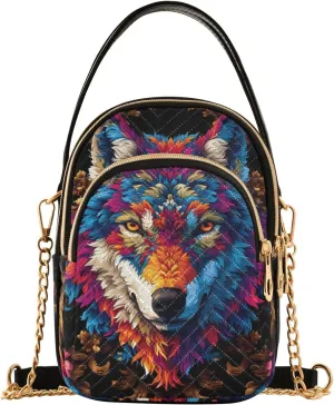 Cartoon Quilted Crossbody Bag Small Shoulder Purse Women's Handbags Phone Purse with Chain