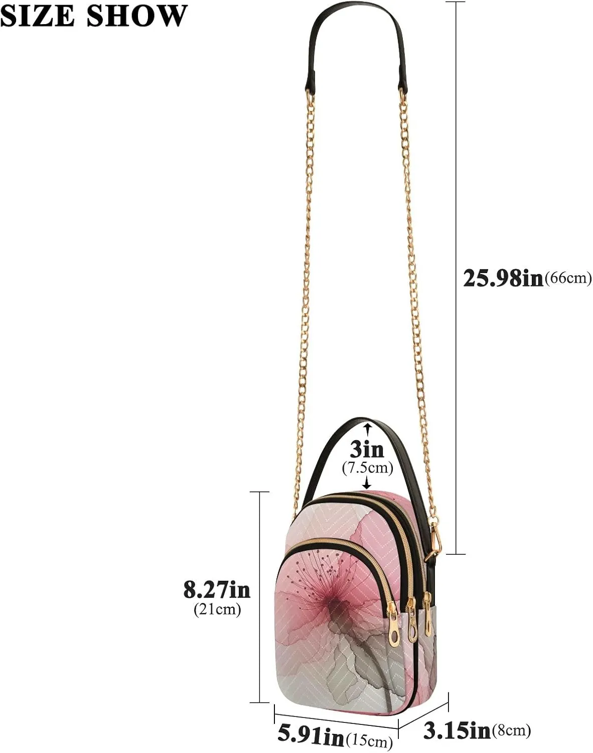 Cartoon Quilted Crossbody Bag Small Shoulder Purse Women's Handbags Phone Purse with Chain