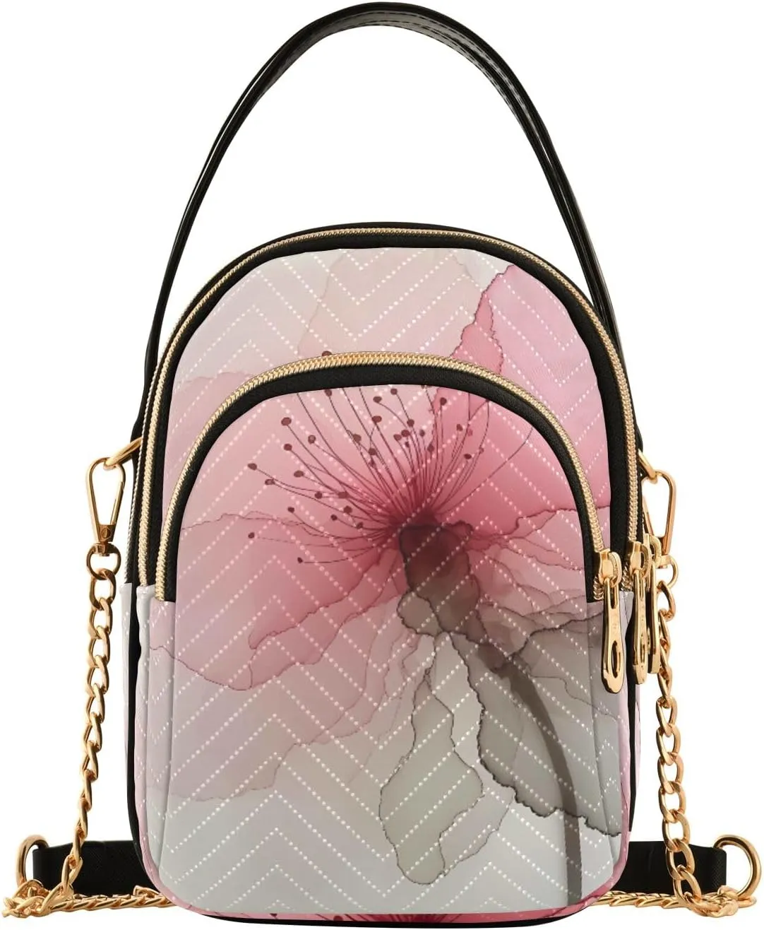 Cartoon Quilted Crossbody Bag Small Shoulder Purse Women's Handbags Phone Purse with Chain