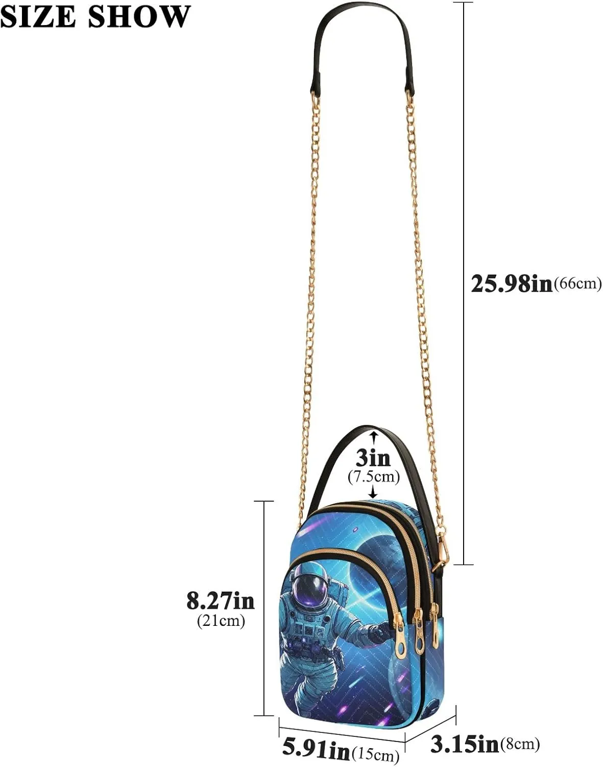 Cartoon Small Handbag Crossbody Bag for Women Quilted Bags Shoulder Purse Phone Wallet Chain Bag