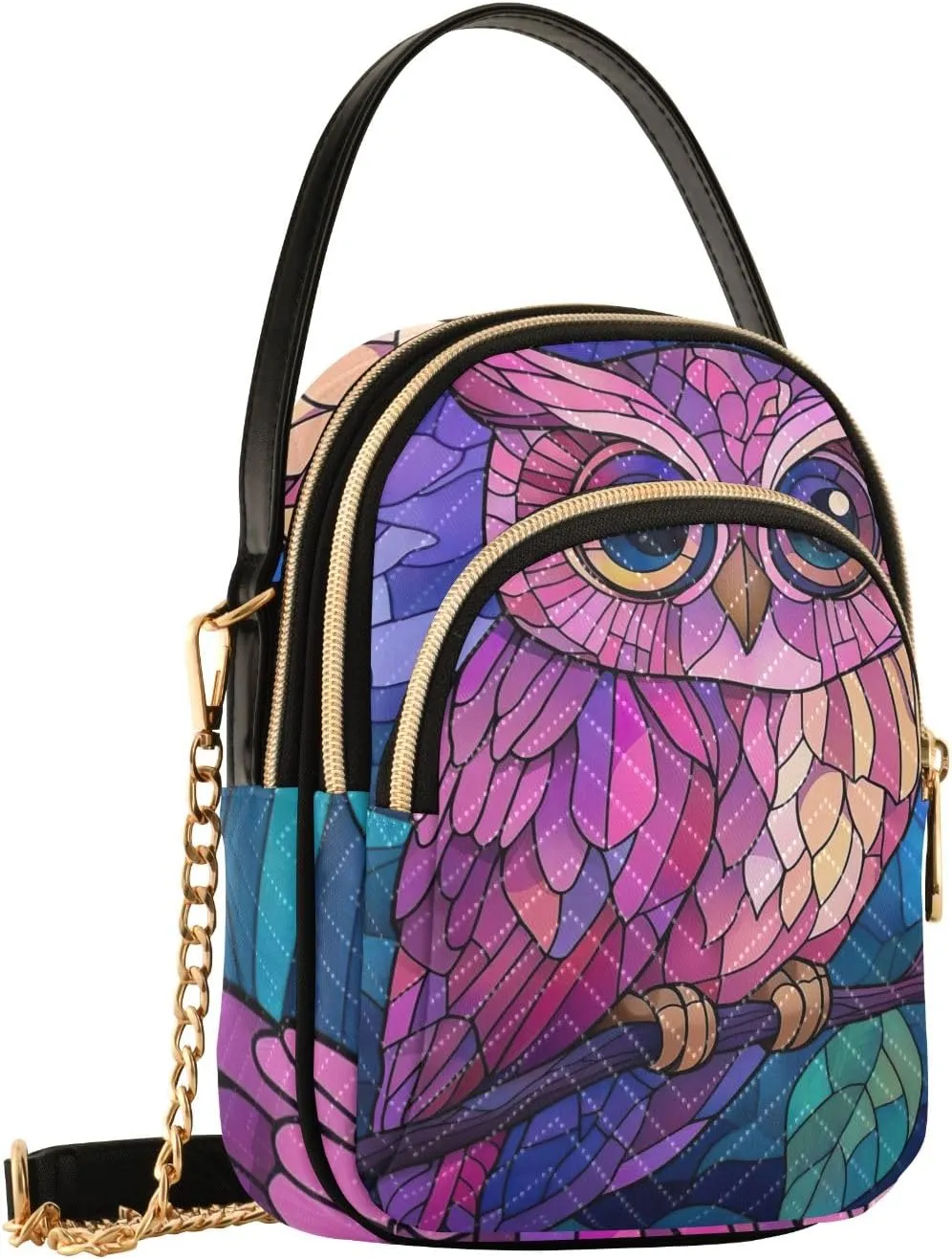 Cartoon Women's Crossbody Bags Quilted Purse with Chain Phone Purse Handbag