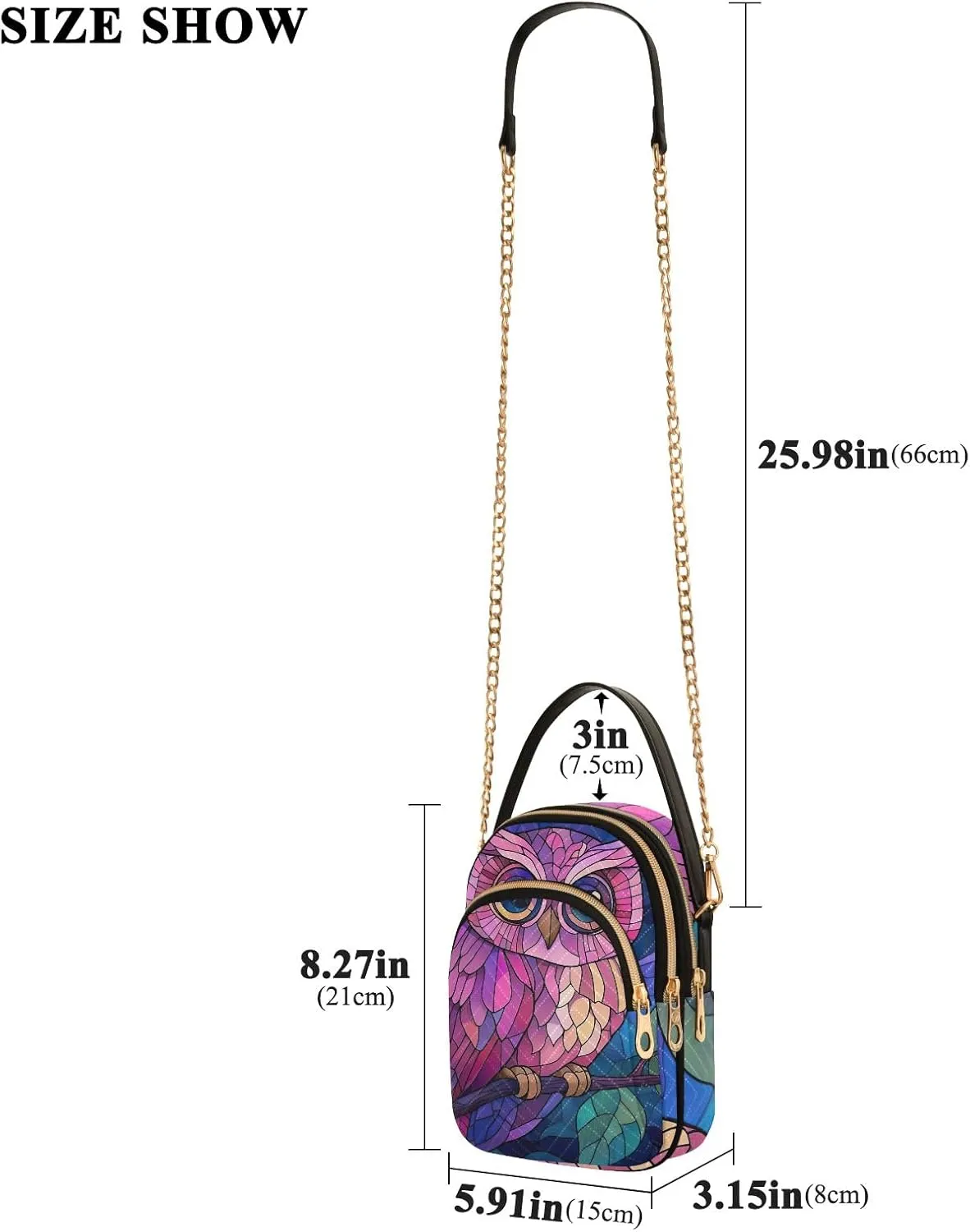 Cartoon Women's Crossbody Bags Quilted Purse with Chain Phone Purse Handbag