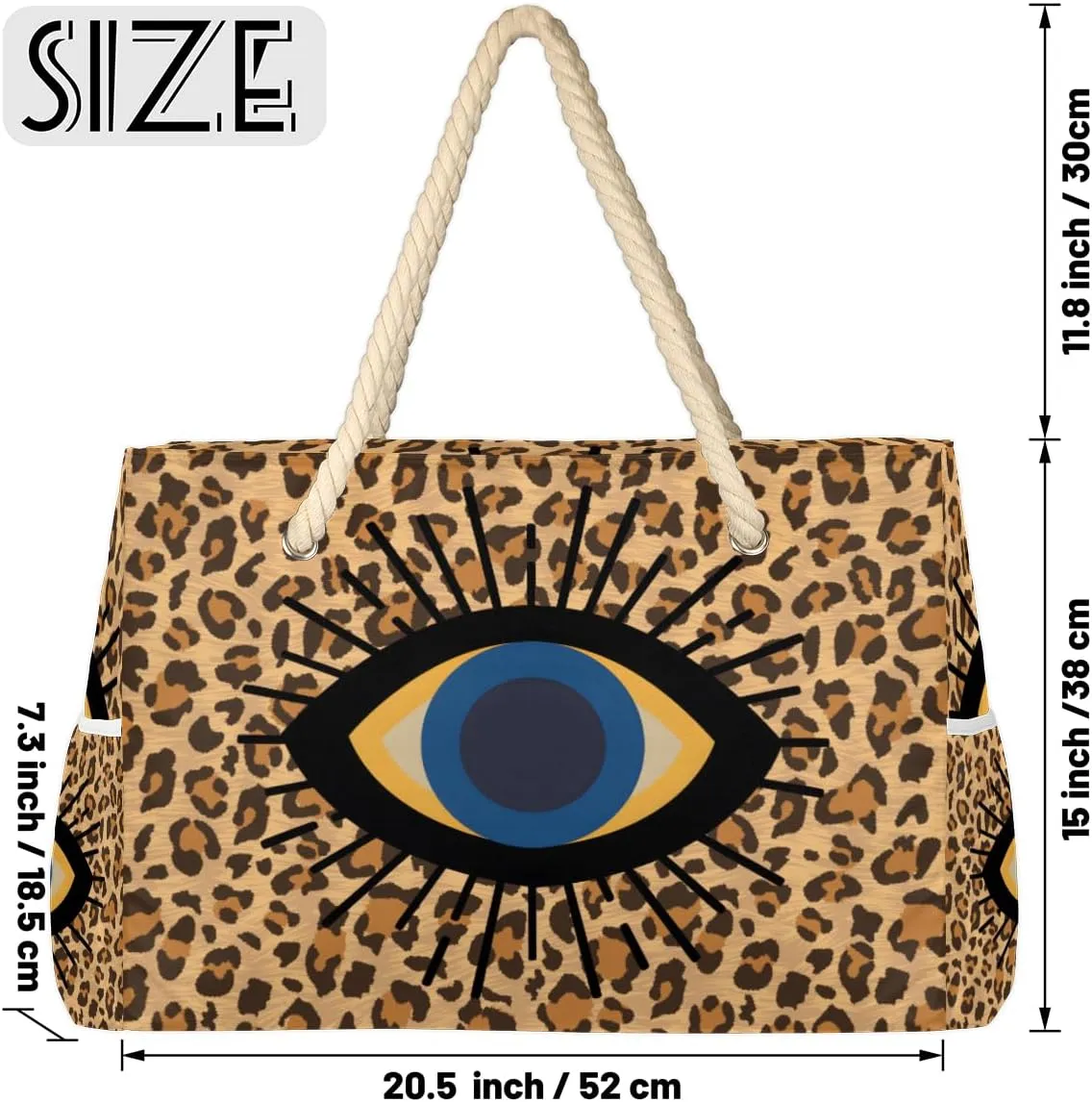 cfpolar Beach Bag Large Beach Tote Bag Travel Tote Bags Top Zipper Closure Pool Bag