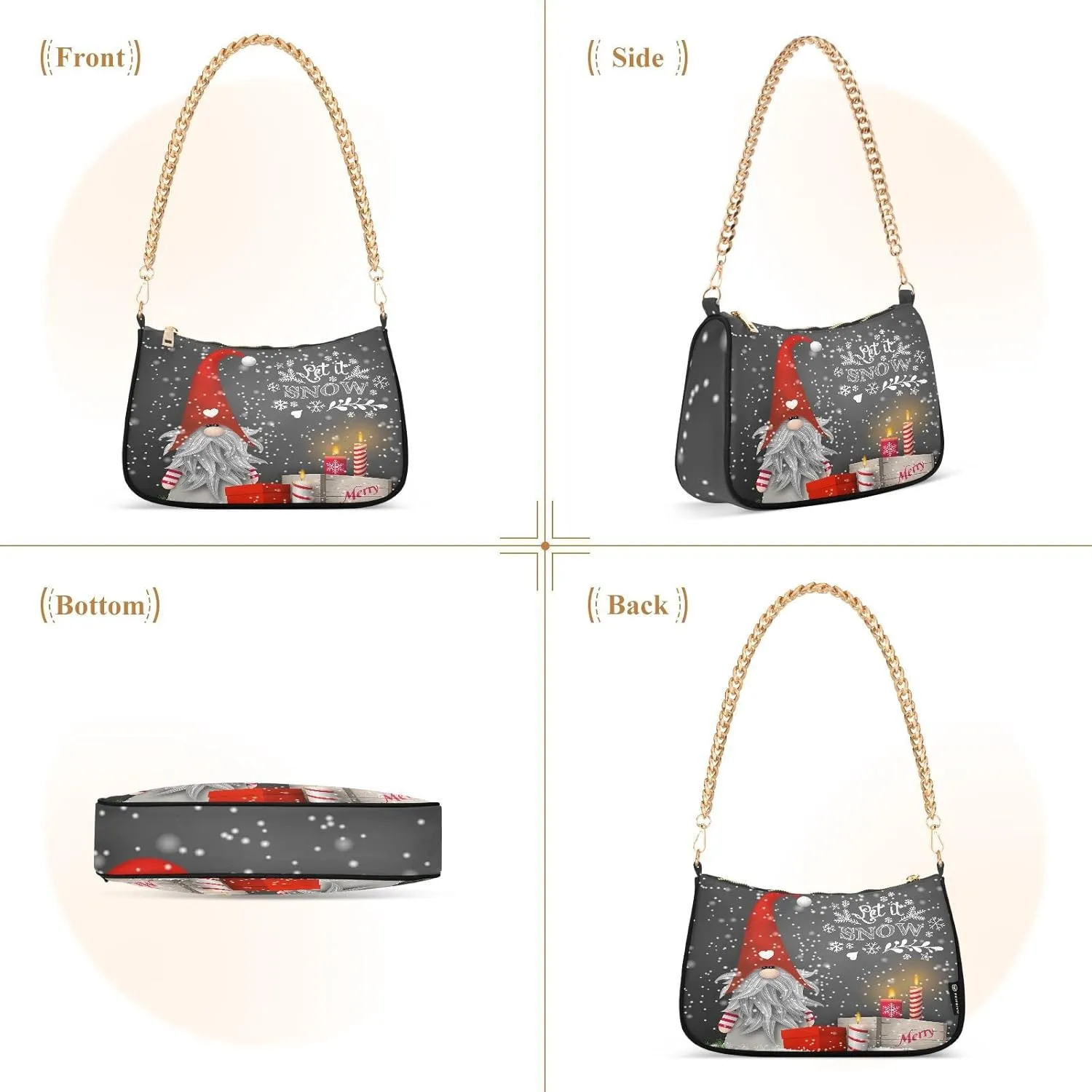 Chain Shoulder Bag Tote Handbag Purse for Women