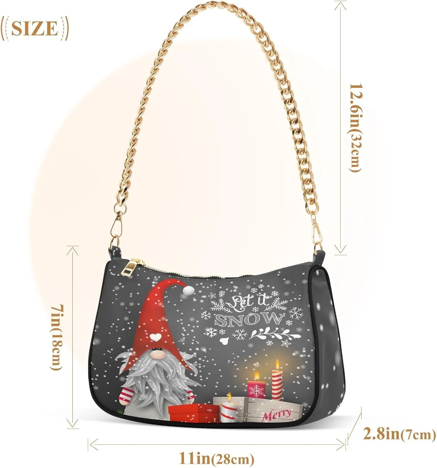 Chain Shoulder Bag Tote Handbag Purse for Women