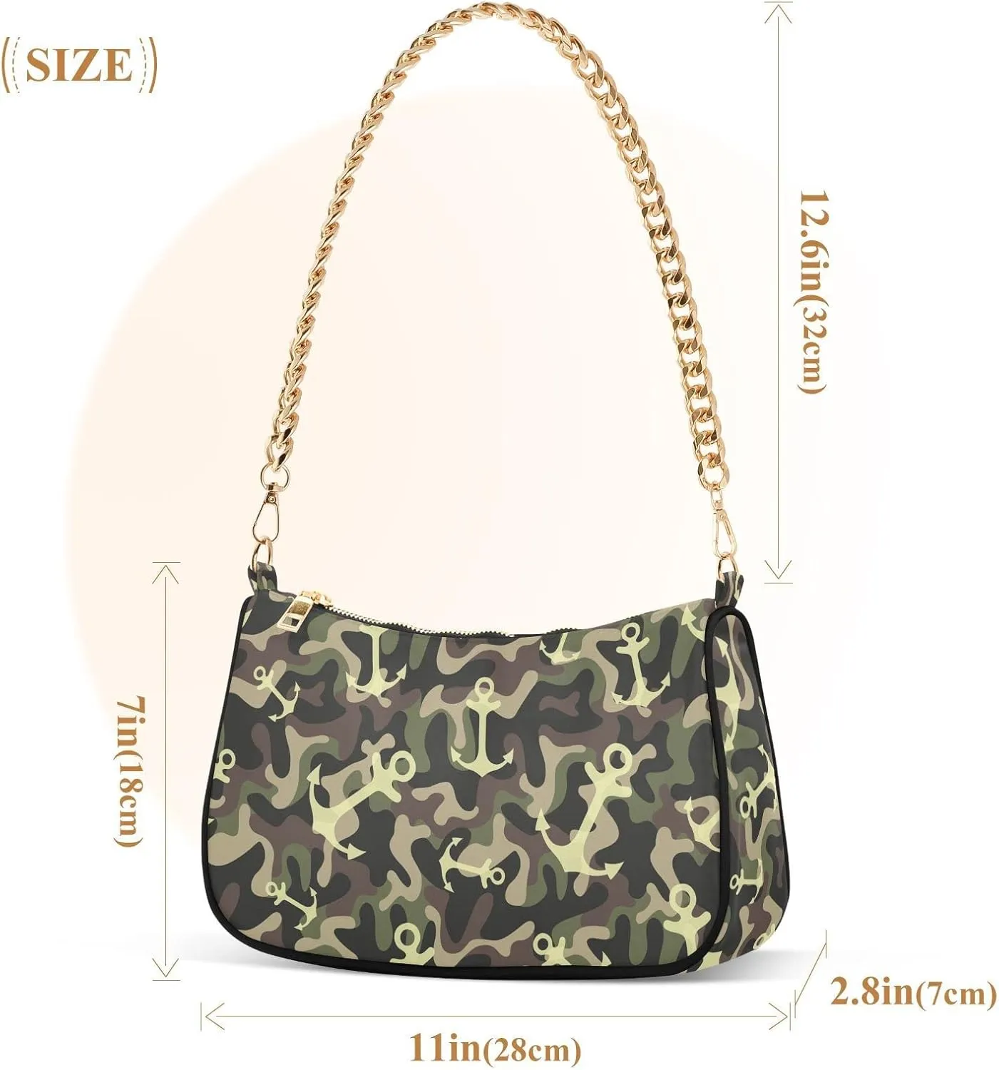 Chain Shoulder Bag Tote Handbag Purse for Women