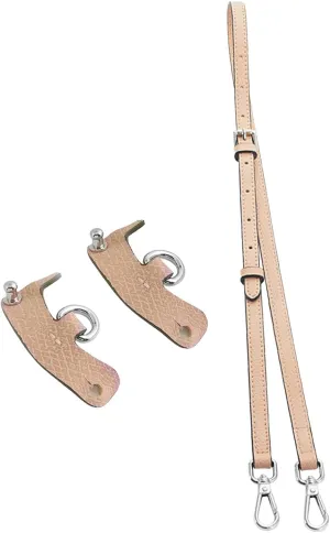 Chispee Bag Strap Set Leather Shoulder Strap Set Bag Transformation Purse Strap Extender Leather Purse Straps Replacement for Crossbody Bag (Naked Pink