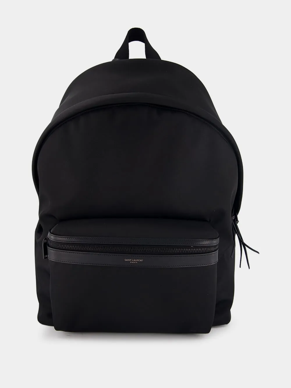 City Leather-Trimmed Backpack